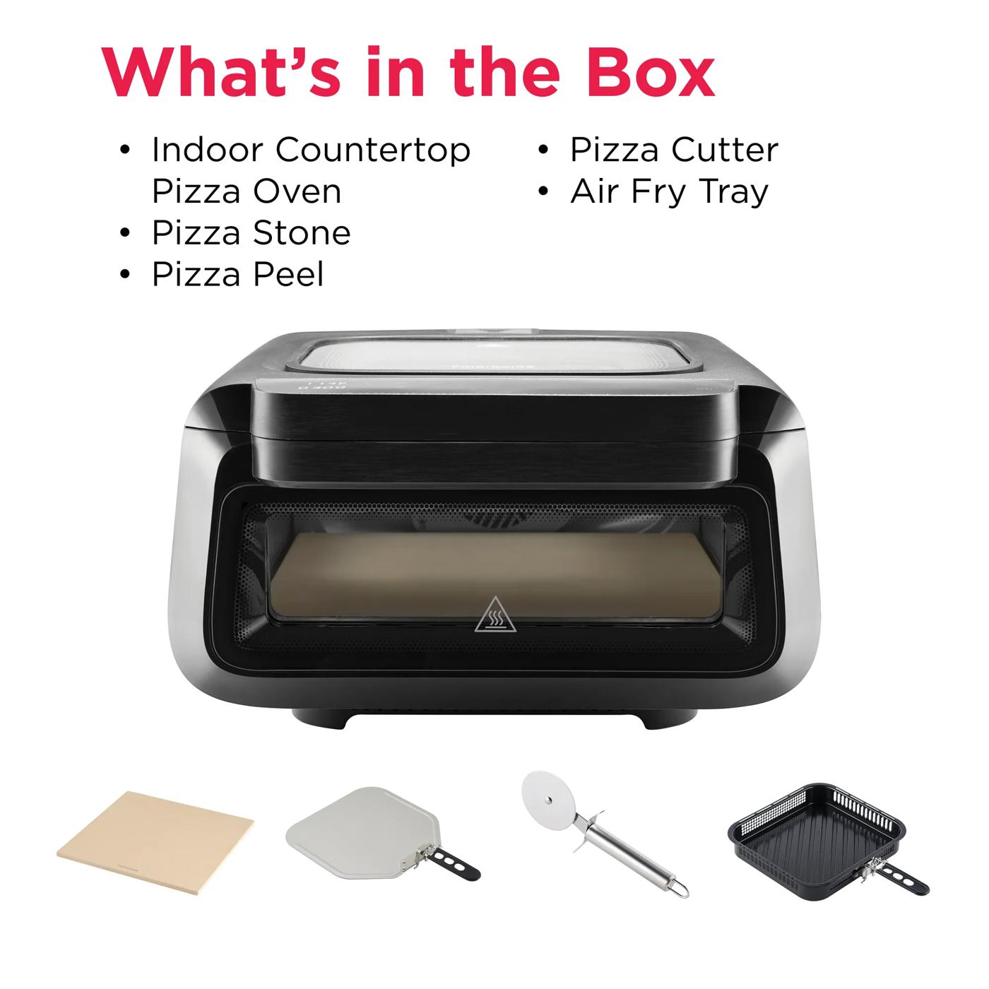 Countertop Pizza Oven with Air Fry and Oven Cooking Modes Black-FRPO220BC