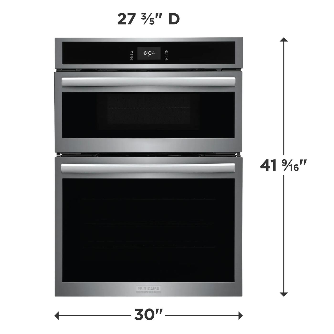 30" Electric Wall Oven and Microwave Combination Stainless Steel-GCWM3067AF