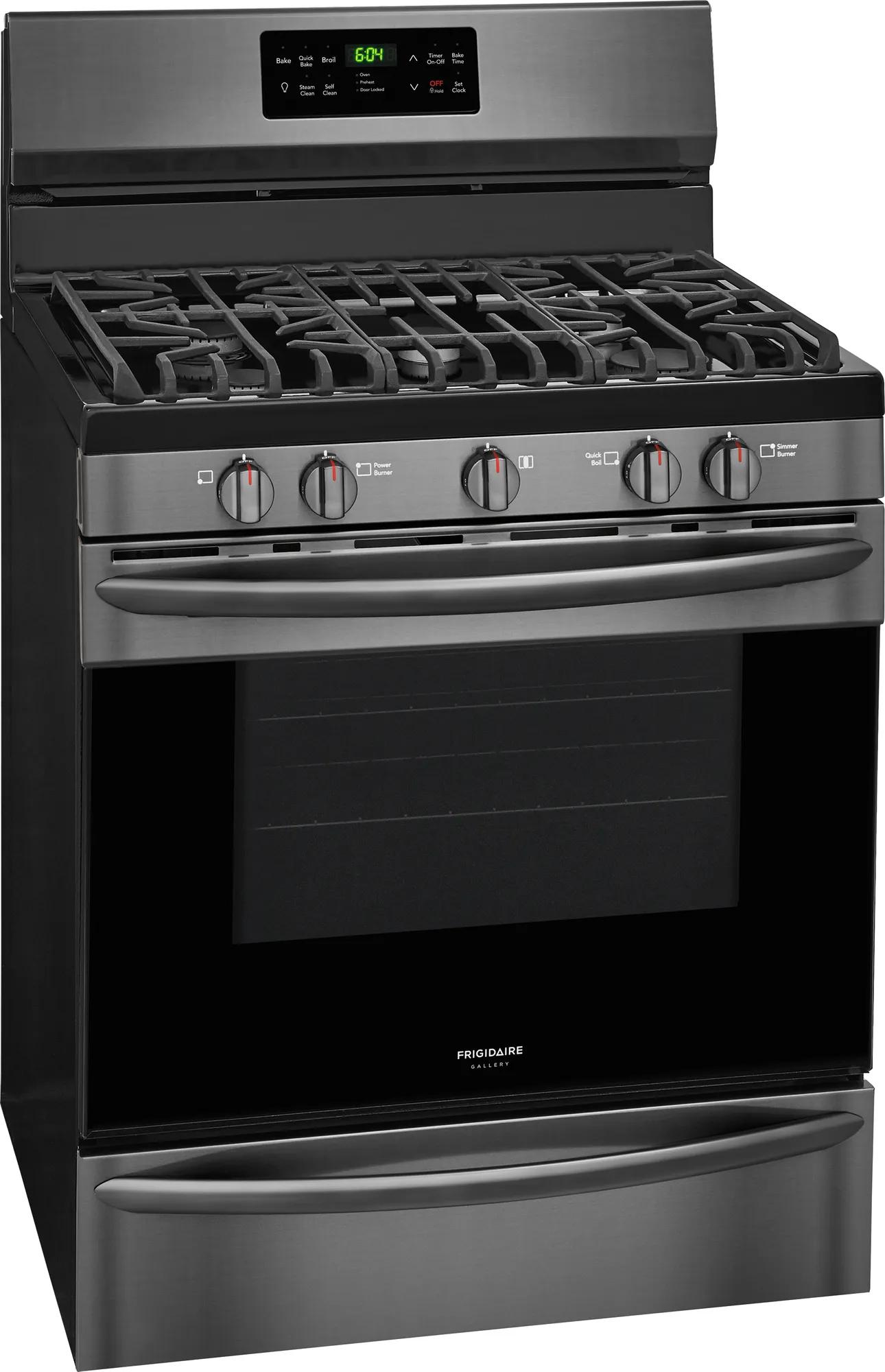 30" Gas Range Black Stainless Steel-FGGF3036TD