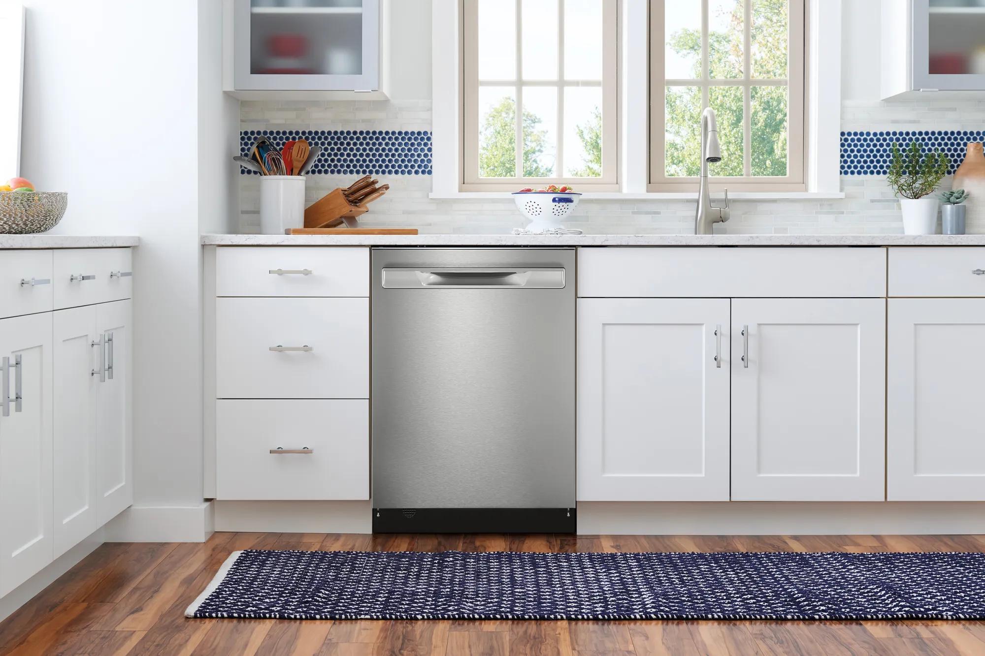 24" Stainless Steel Tub Built-In Dishwasher with CleanBoost™ Stainless Steel-GDSP4715AF