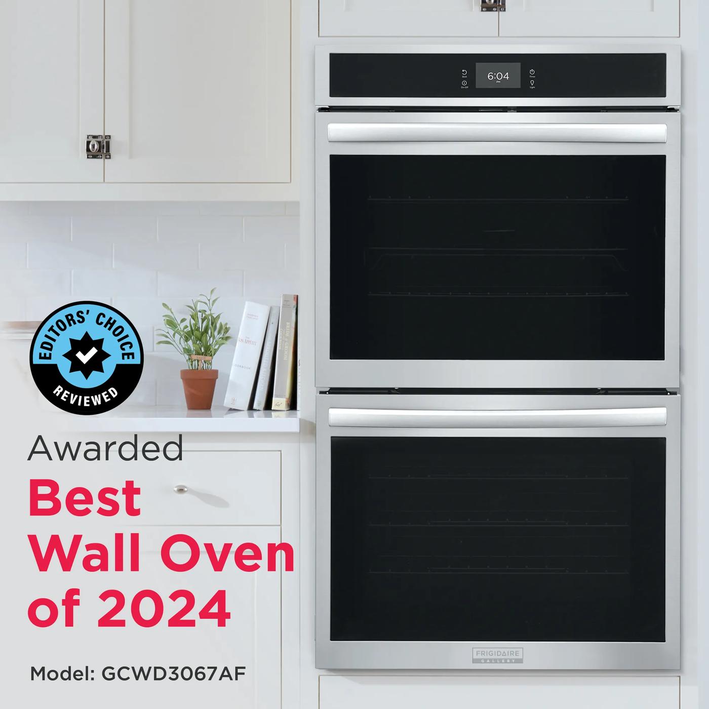 30" Double Electric Wall Oven with Total Convection Stainless Steel-GCWD3067AF
