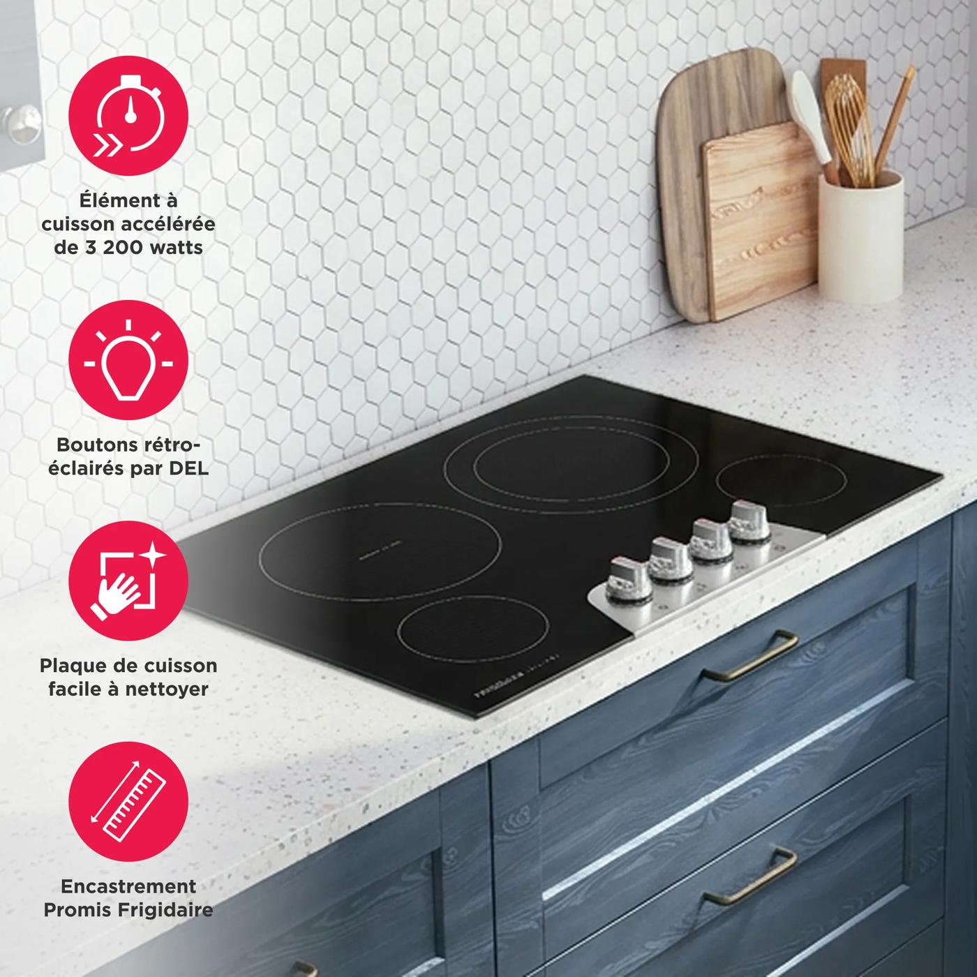 Surface de cuisson électrique de 30 po Acier inoxydable-GCCE3049BS