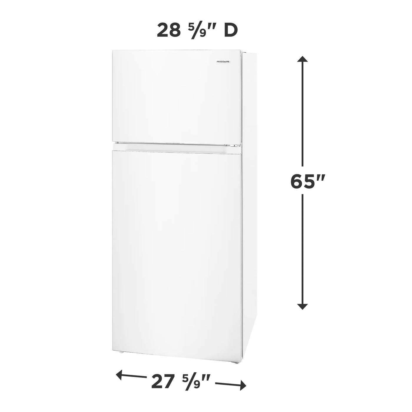 Réfrigérateur de 16 pieds cubiques à congélateur supérieur Blanc-FRTE1622AW