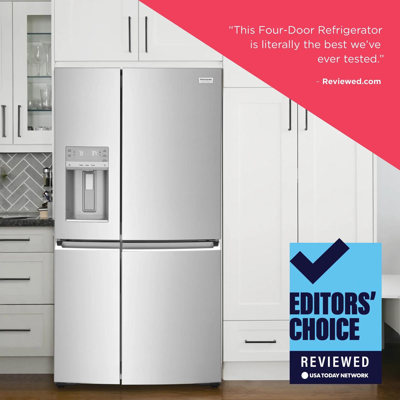 22 Cu. Ft. Counter-Depth 4-Door Refrigerator Stainless Steel-GRQC2255BF