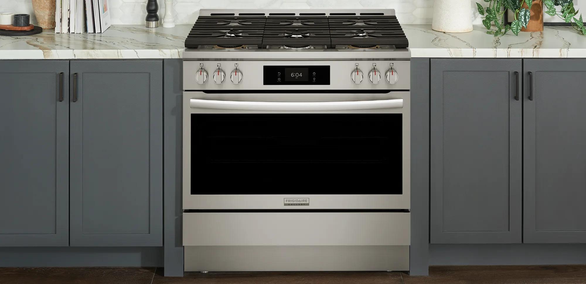 36" Gas Range with Air Fry Stainless Steel-GCFG3661AF