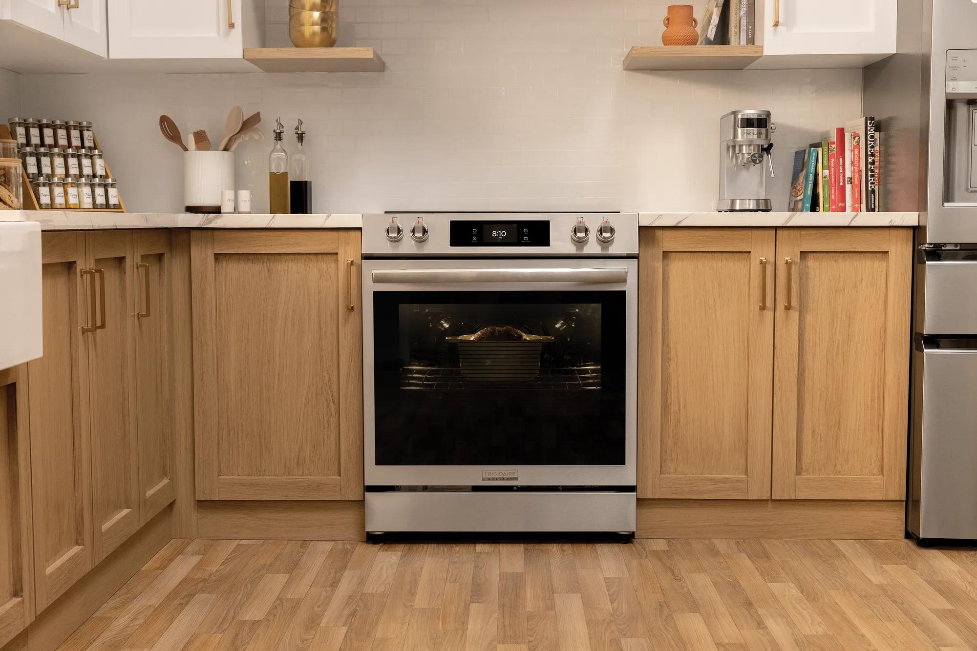 Cuisinière électrique 30 po avec pizza cuite sur pierre Acier inoxydable-GCFE307CBF
