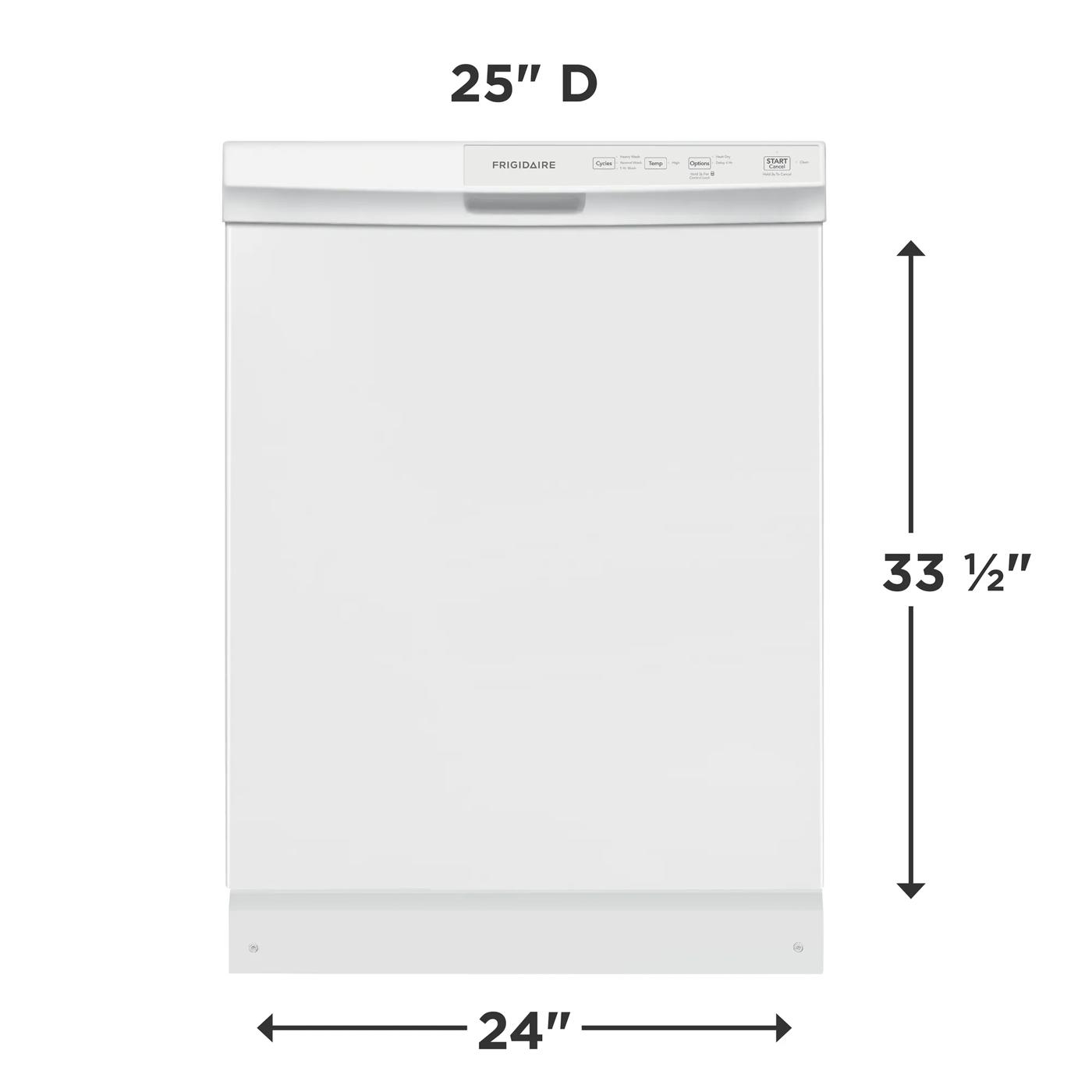 24" Built-In Dishwasher White-FFCD2413UW
