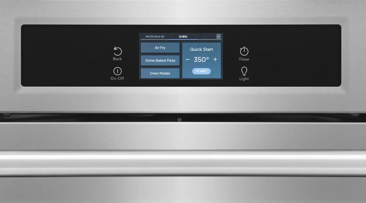 30" Microwave Combination Wall Oven with Stone-Baked Pizza Mode Stainless Steel-PCWM3085AF