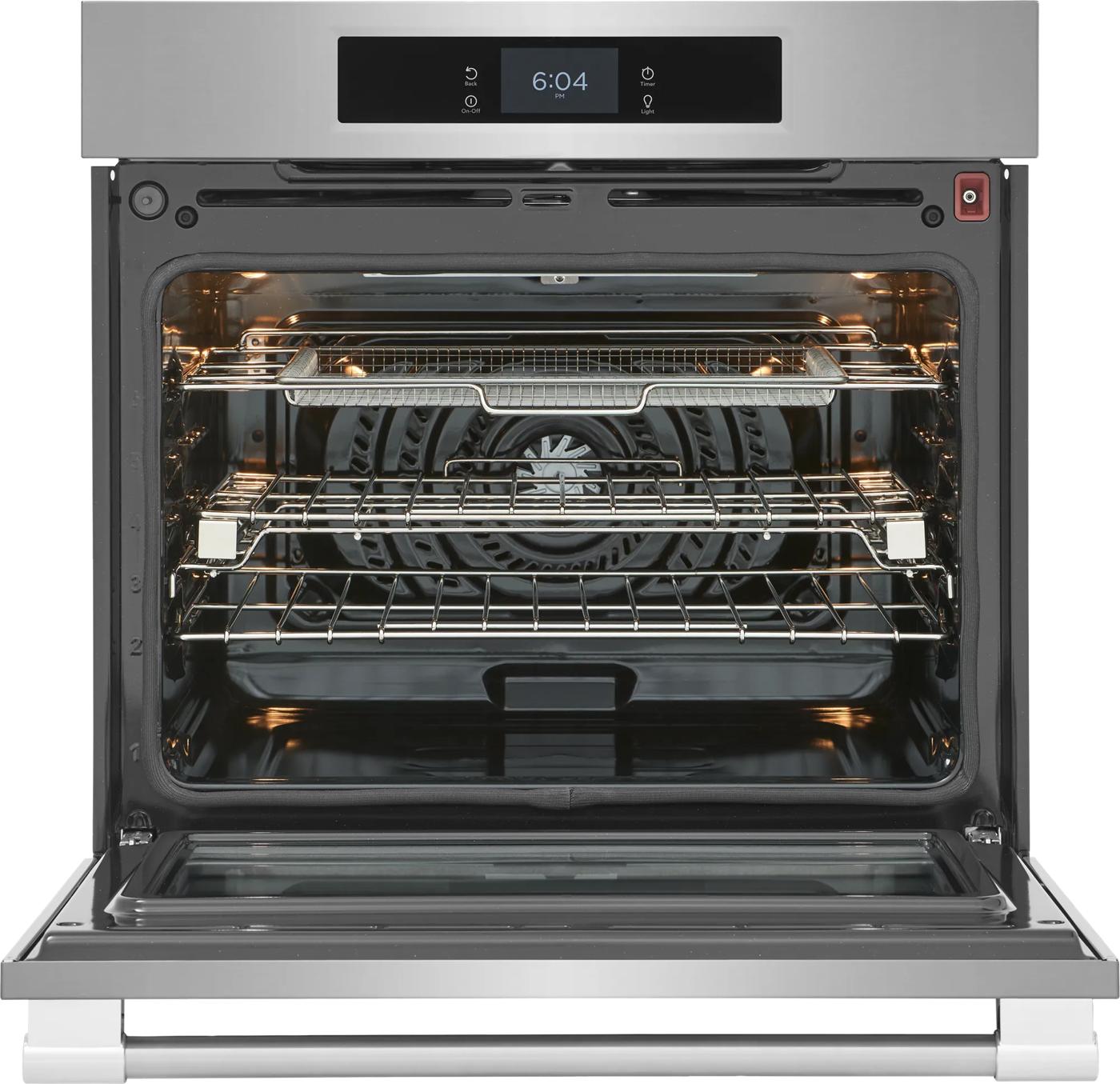 30" Single Wall Oven with Stone-Baked Pizza Stainless Steel-PCWS3085AF