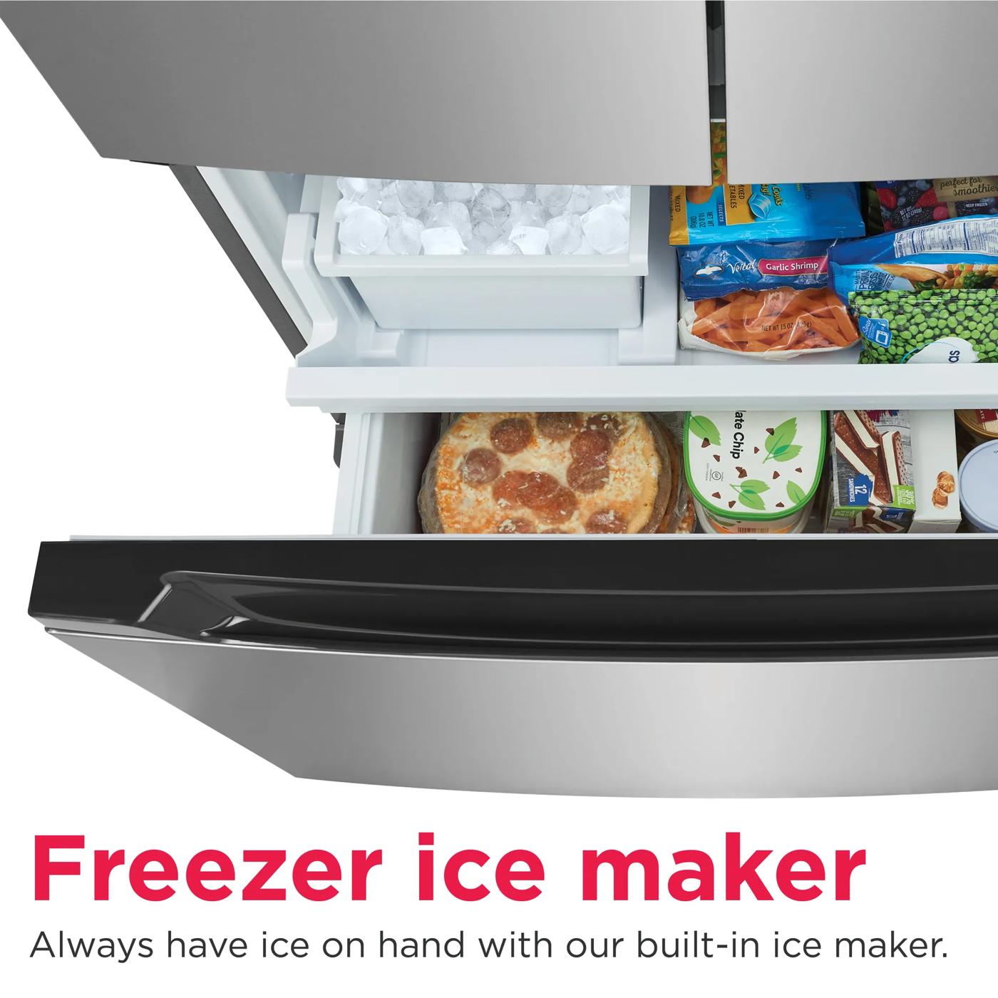 19.8 Cu. Ft. Counter-Depth French Door Refrigerator Fingerprint-Resistant Stainless Steel Look-FRFG2011AV