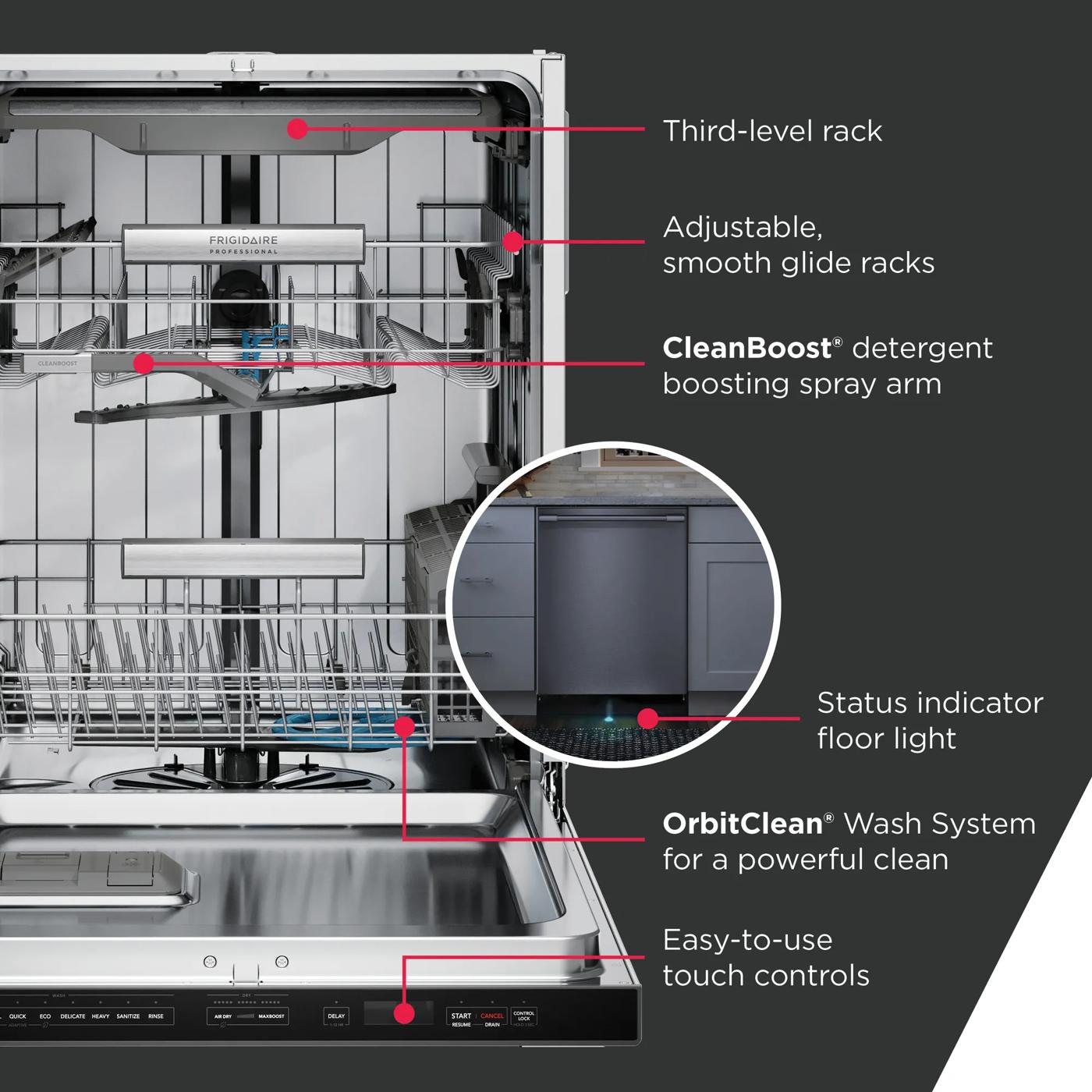 24" Dishwasher Stainless Steel-PDSH4816BF