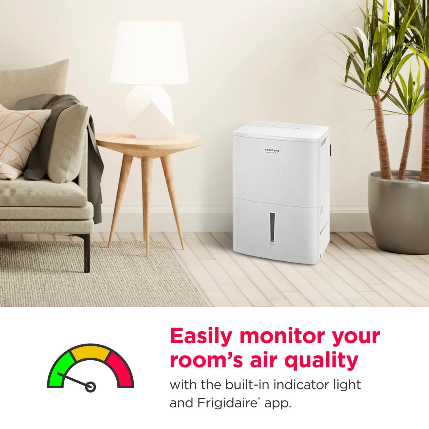 2-in-1 50 Pint Dehumidifier with Built-in Allergy Filter and Wi-Fi (Energy Star) White-GHDD5035W1