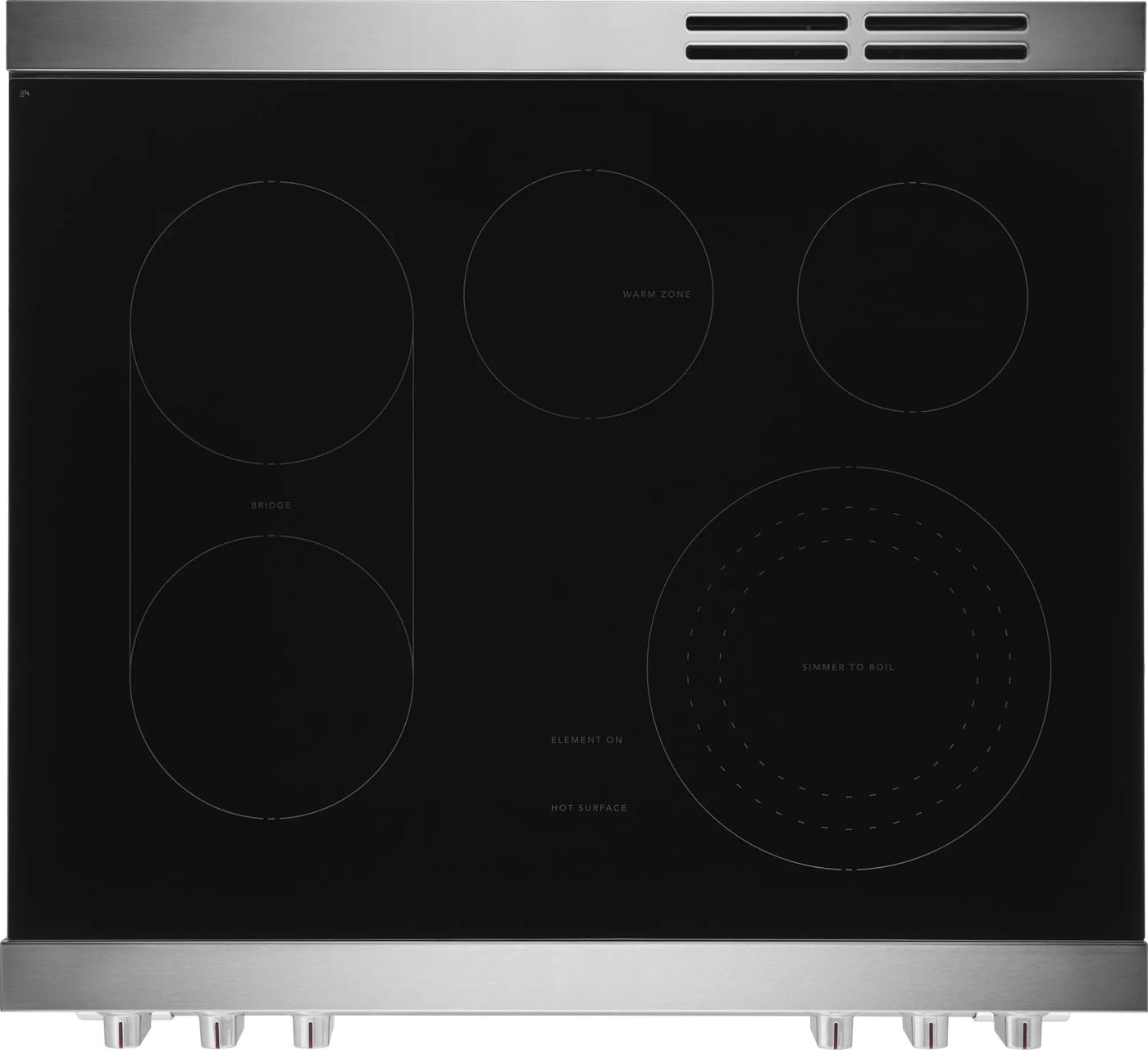 Cuisinière électrique 30 po avec pizza cuite sur pierre Acier inoxydable-PCFEC085BF