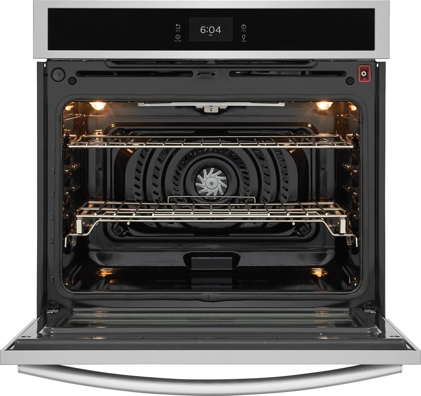 Four électrique mural simple de 30 pouces avec pizza cuite sur pierre Acier inoxydable-GCWS3070AF