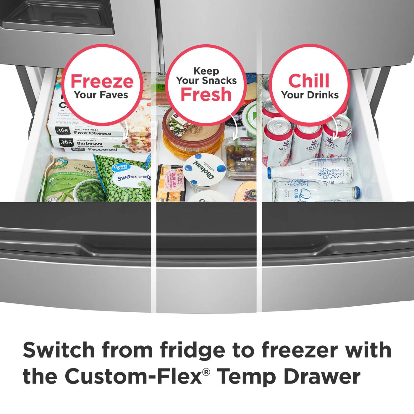 26 Cu. Ft. Standard-Depth 4-Door French Door Refrigerator Fingerprint-Resistant Stainless Steel Look-FRMS2733AV