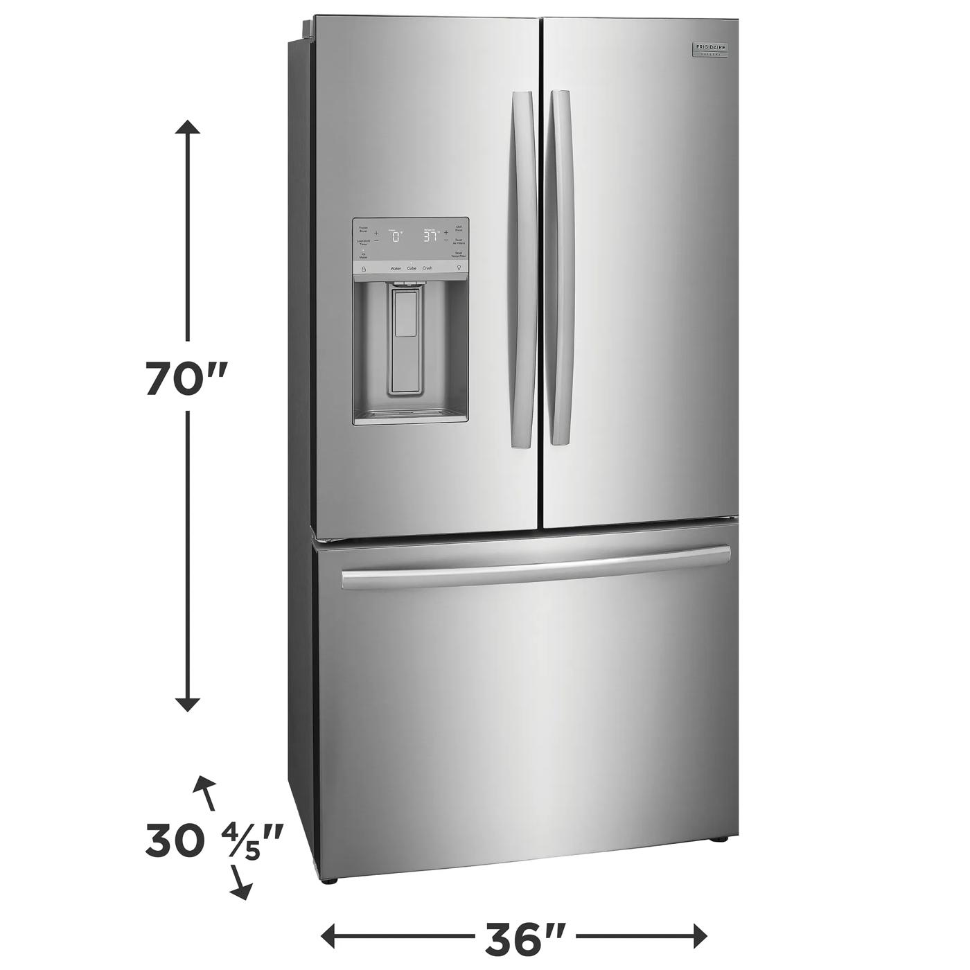 23 Cu. Ft. Counter-Depth French Door Refrigerator Stainless Steel-GRFC2353AF
