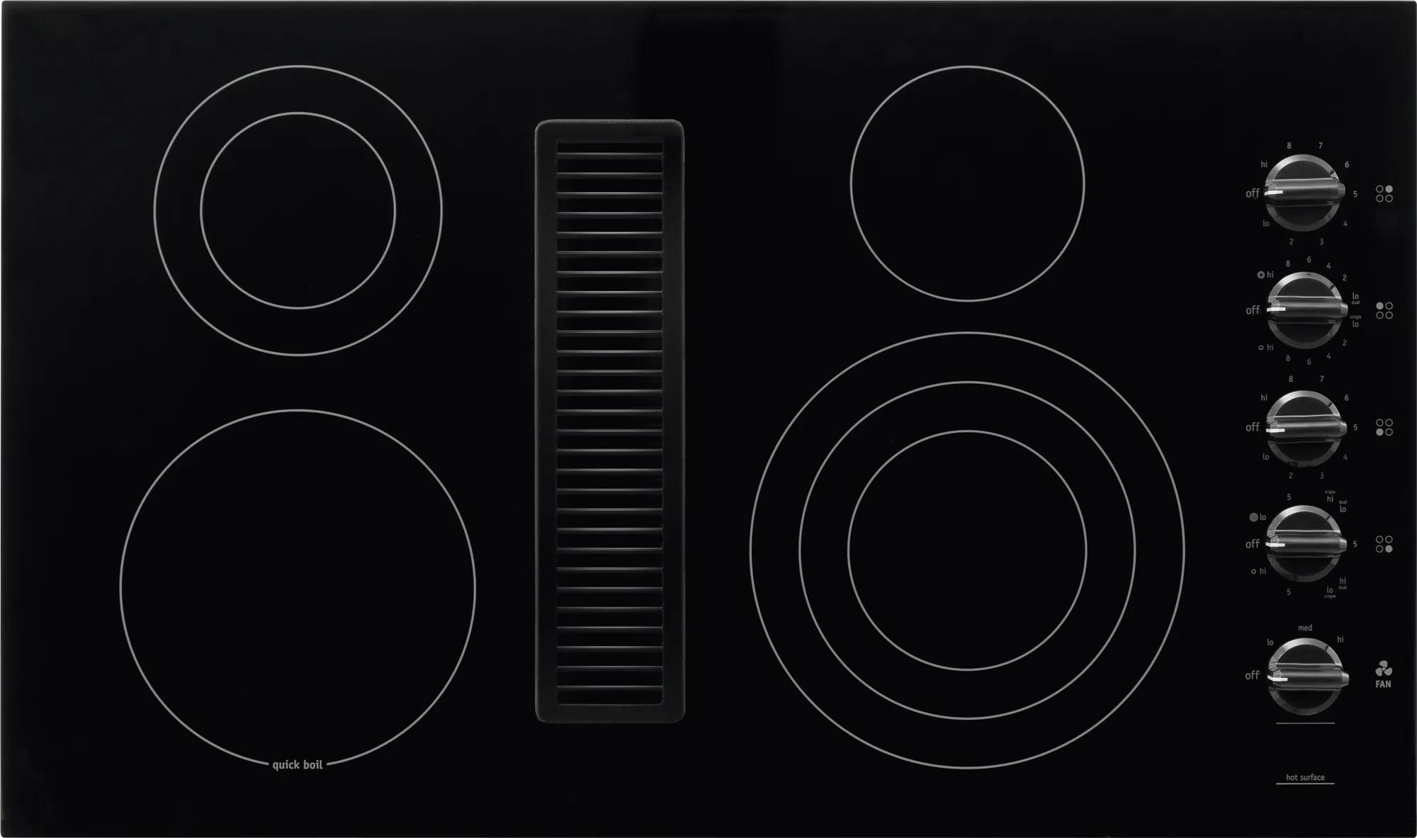 36" Electric Downdraft Cooktop
