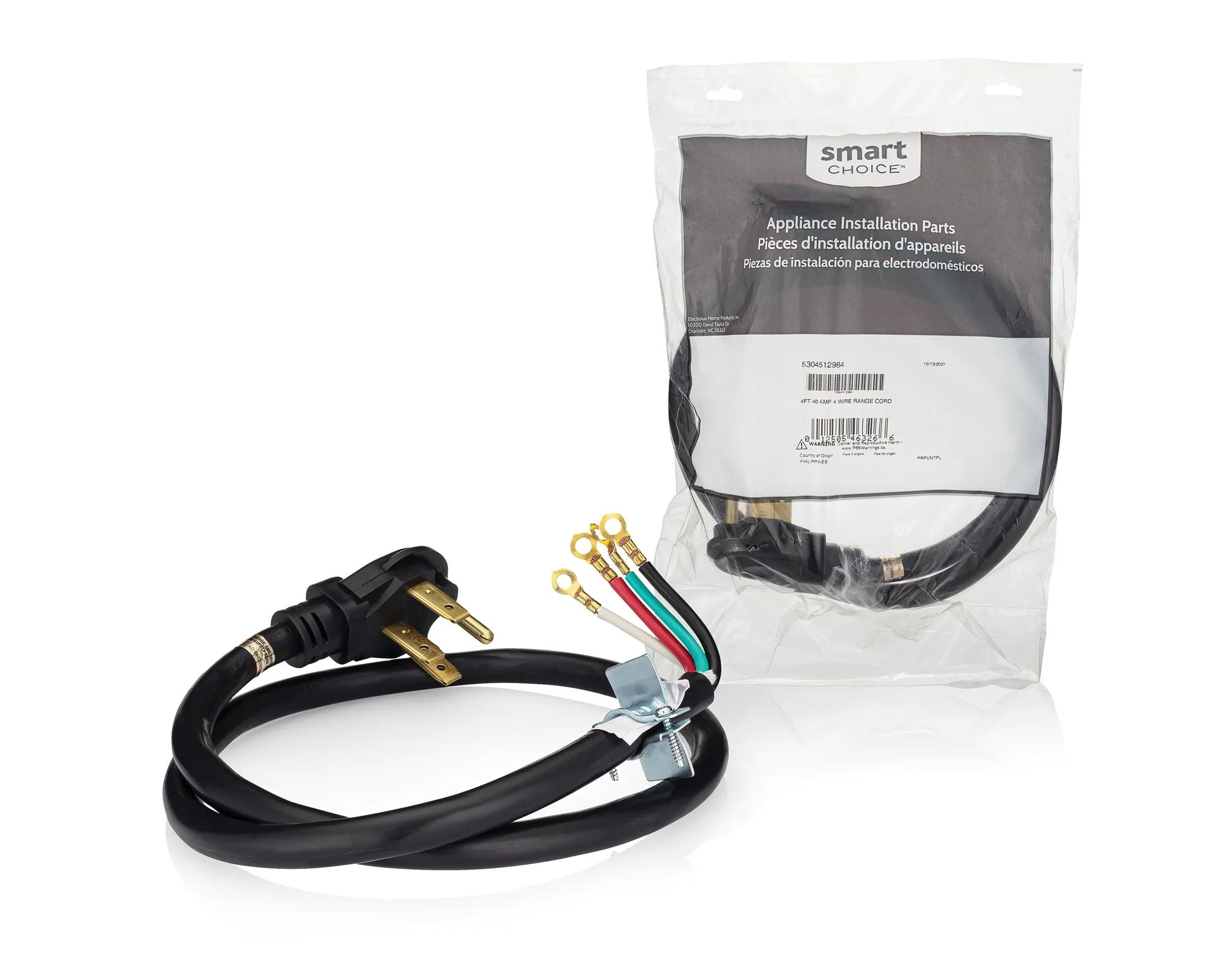 4 ft. 40 Amp Range Cord with 4 Wire