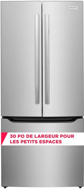 Réfrigérateur à portes françaises de 20,0 pi³ Acier inoxydable-GRFN2023AF