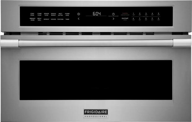 Frigidaire Professional Four à micro-ondes à convection encastrable de 30 po à porte rabattable