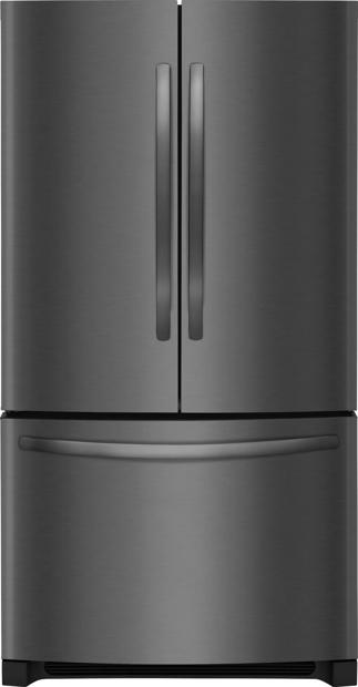 22.4 Cu. Ft. French Door Counter-Depth Refrigerator Black Stainless Steel-FFHG2250TD