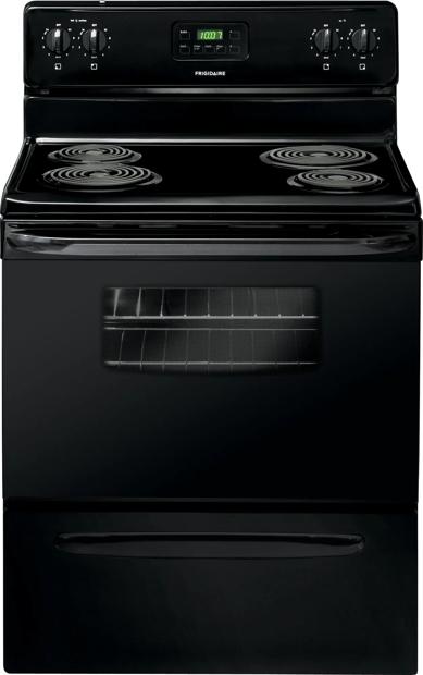 30" Freestanding Electric Range Black-CFEF3012PB