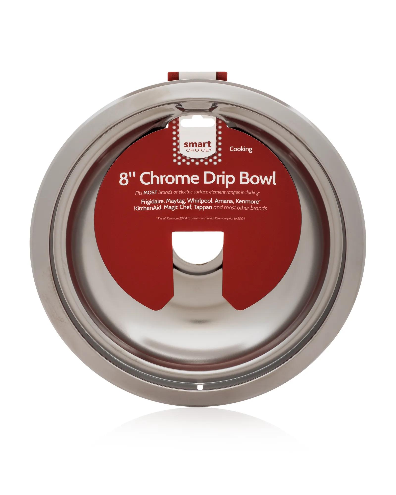 8" Chrome Drip Bowl, Fits Most