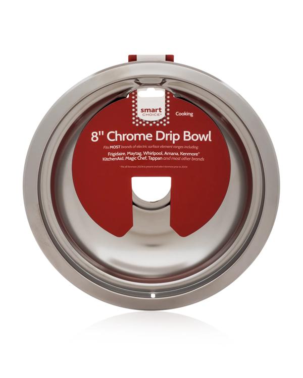 8" Chrome Drip Bowl, Fits Most