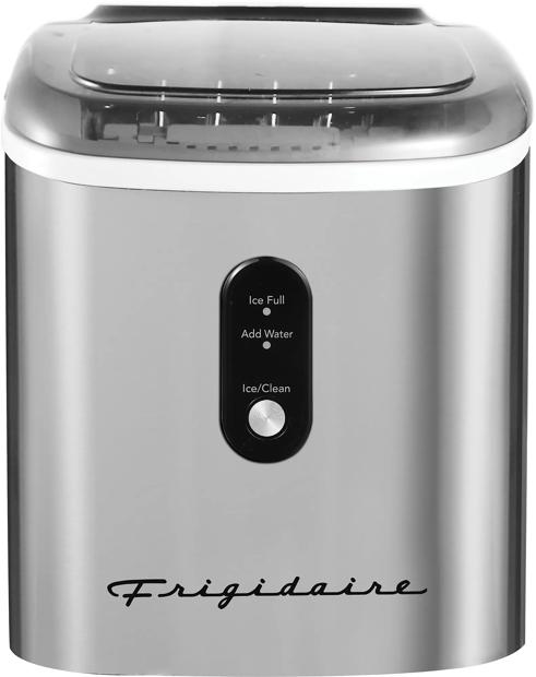 26-lb Retro Countertop Ice Maker with Self-Clean – Stainless Steel - EFIC103-SC