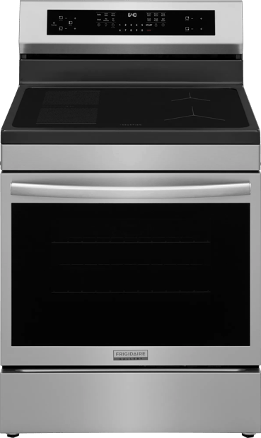 30" Freestanding Induction Range with Air Fry Stainless Steel-GCRI306TBF