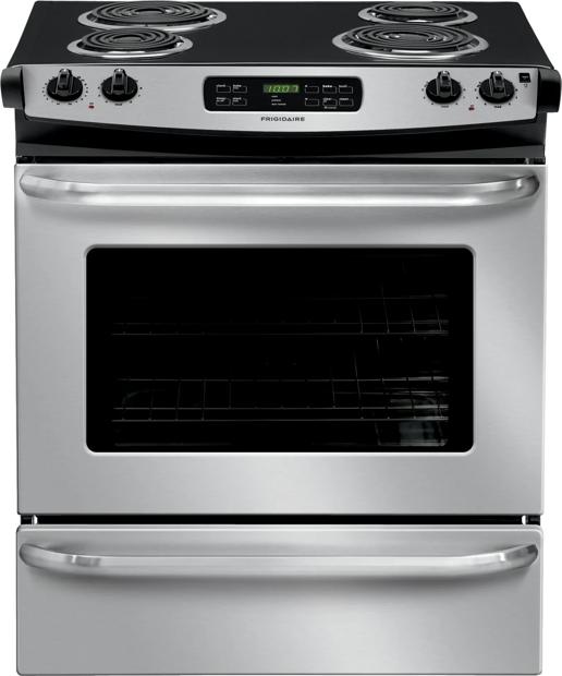 30" Slide-In Electric Range Stainless Steel-FFES3015PS