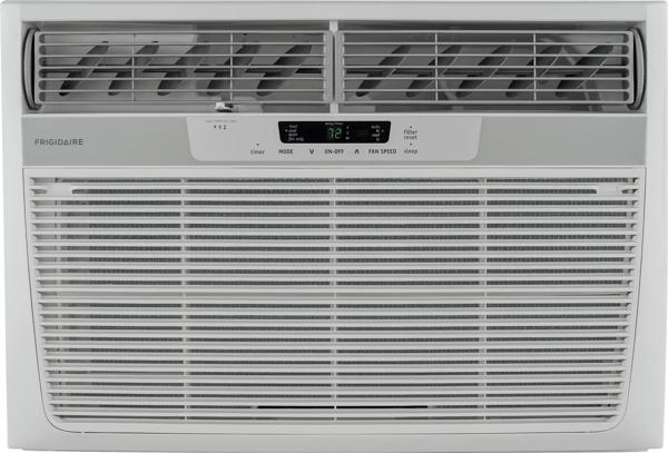 25,000 BTU Window-Mounted Room Air Conditioner with Supplemental Heat