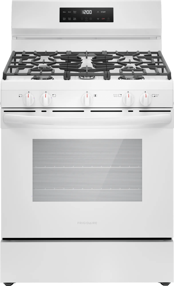 30" Gas Range with Steam Clean