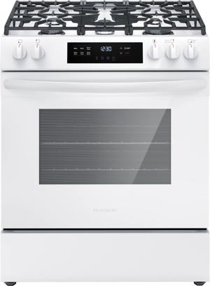 30" Gas Range with Steam Clean