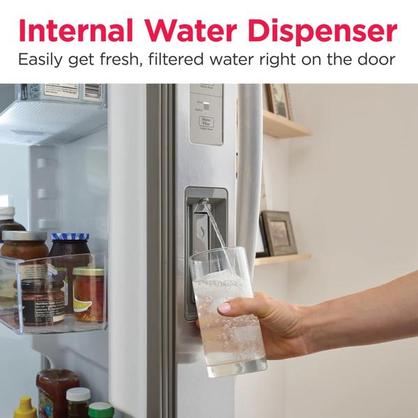 Frigidaire Gallery GRSN2620AF 26.0 CuFt Side-by-Side Refrigerator on Fridge.com