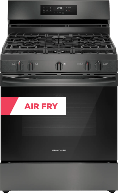 30" Gas Range with Air Fry Black Stainless Steel-FCRG3083AD