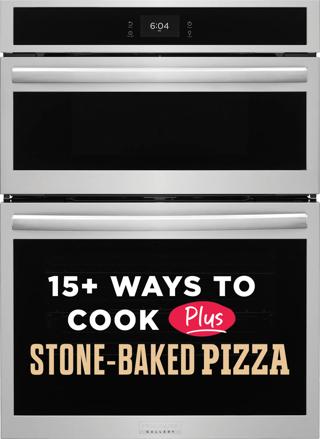 30" Electric Wall Oven and Microwave Combination with Stone-Baked Pizza