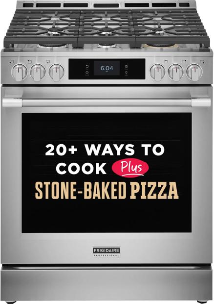 Frigidaire Professional 30'' Gas Range with Stone-Baked Pizza