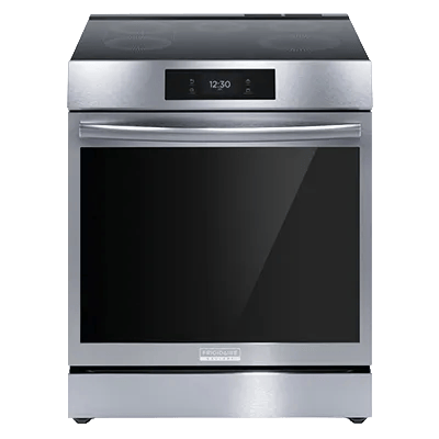 induction range head on view