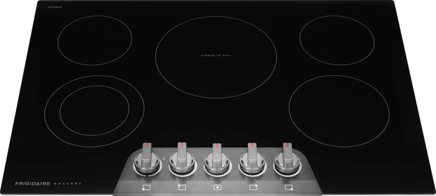 30" Electric Cooktop Black Stainless Steel-GCCE3070BD