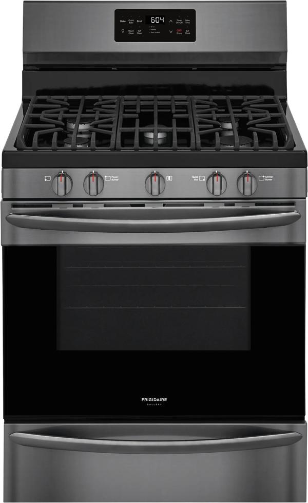 30" Freestanding Gas Range with Steam Clean