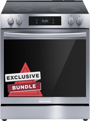 30” Electric Range with 15+ Ways to Cook, Includes Free Air Fry Tray