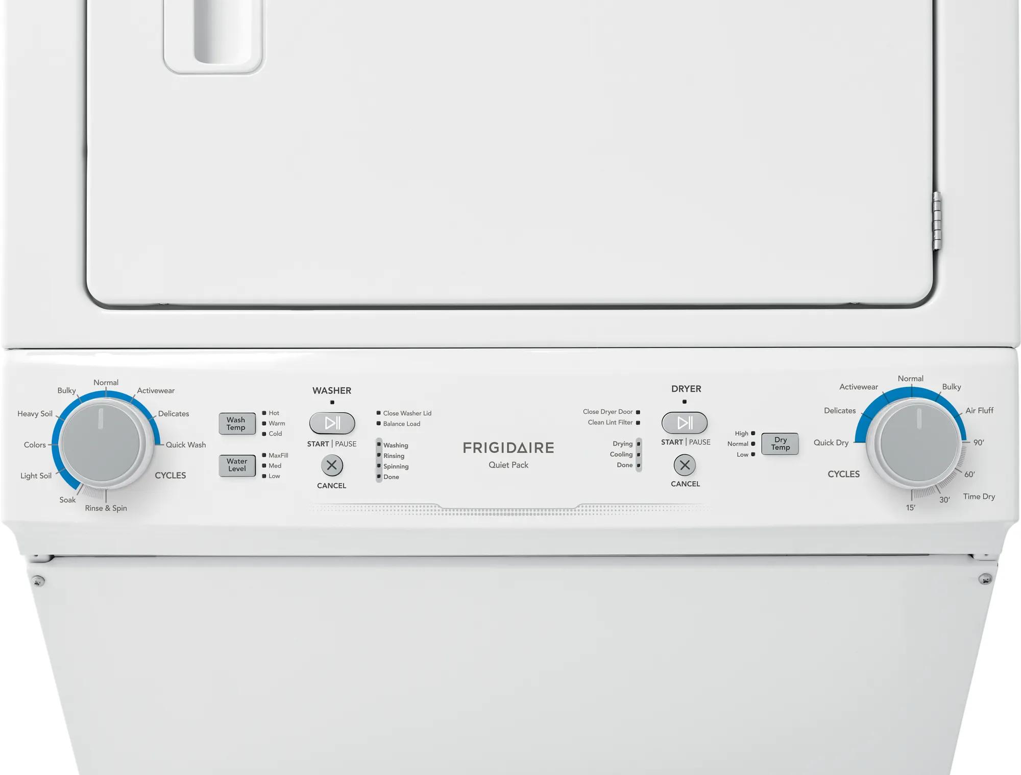 Centro de lavado Frigidaire: lavadora de 3.9 y secadora a gas de 5.5 pies cúbicos