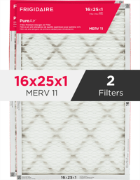 PureAir®  16" x 25" x 1" MERV 11 Premium Allergen Air Filter -  2 Pack