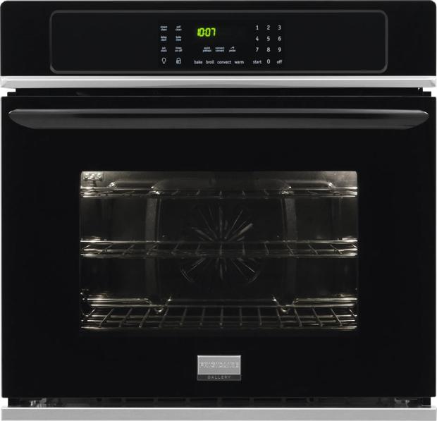 30" Single Electric Wall Oven Black-FGEW3065PB