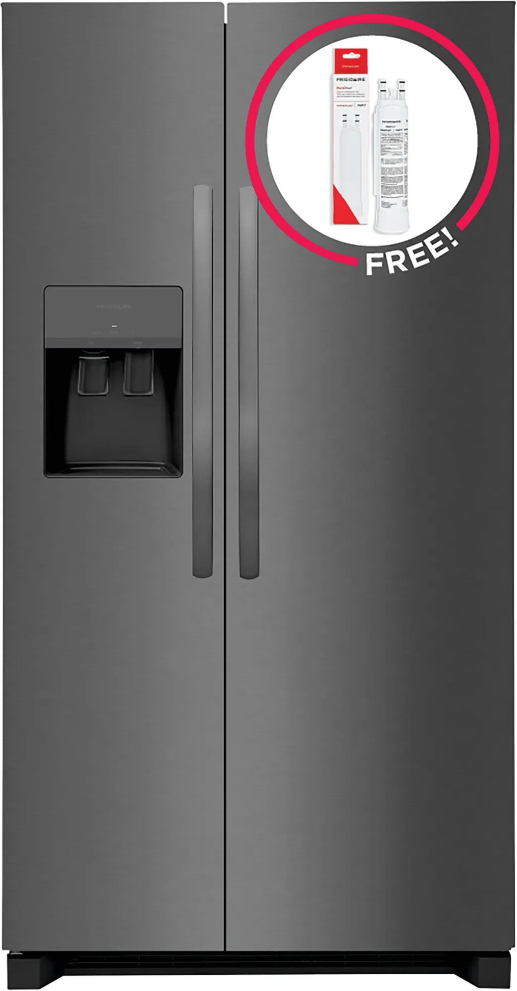 26 Cu. Ft. 36” Standard-Depth Side-by-Side Refrigerator with Free Additional Water and Ice Filter