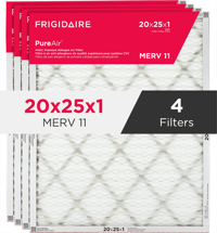 PureAir®  20" x 25" x 1" MERV 11 Premium Allergen Air Filter - 4 Pack