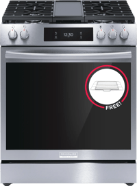 30” Gas Range with 15+ Ways to Cook, Includes Free Air Fry Tray