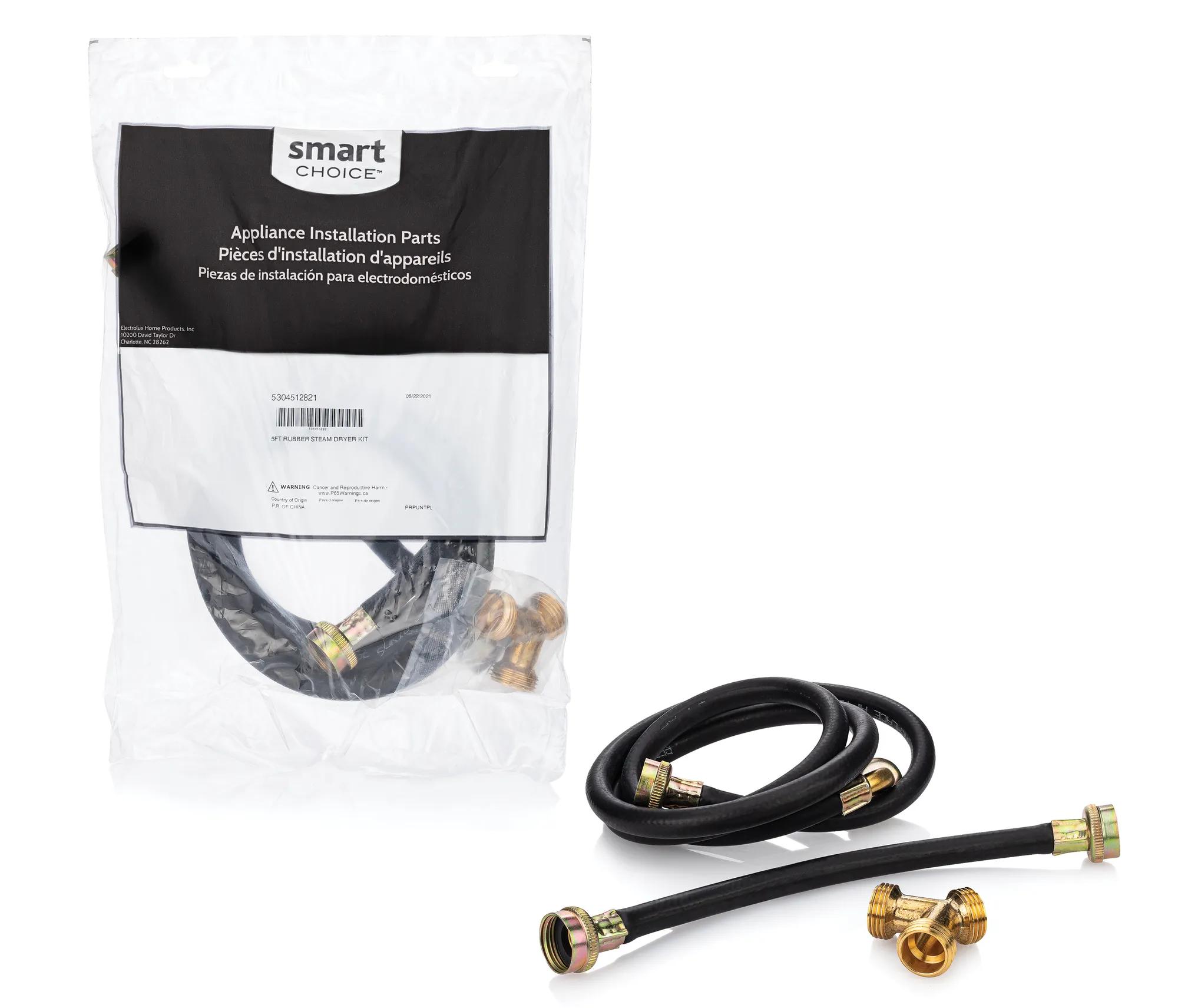 5' Rubber Steam Dryer Hose Kit
