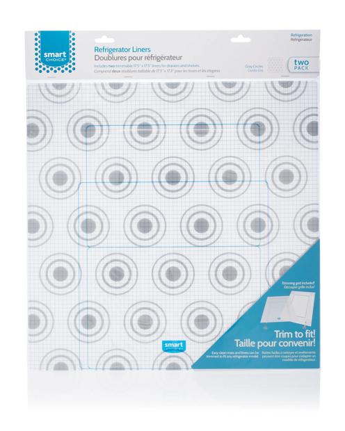 Trim-to-Fit Refrigerator Liner, Grey Circles 2 Pack -5304495351